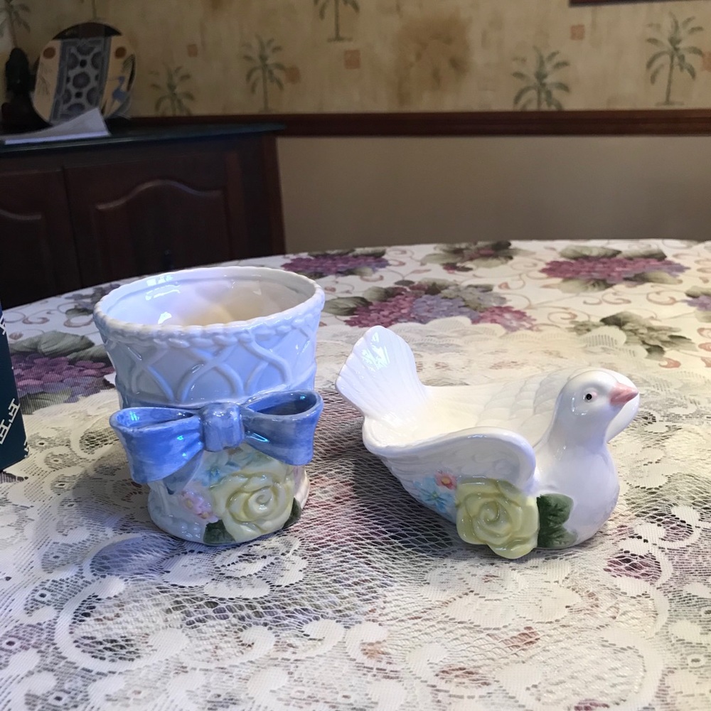 FITZ AND FLOYD NWT SOAP DISH AND TUMBLER New (Old Stock) in box. - Picture 10 of 16